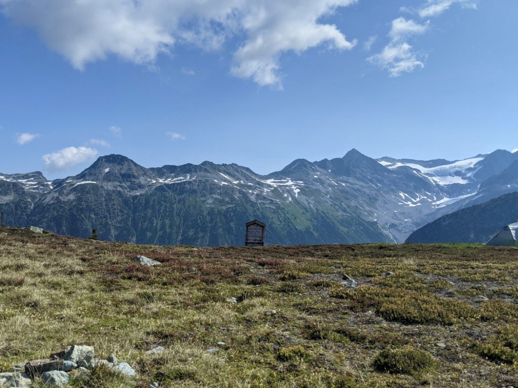 The Russet Lake loo with a view