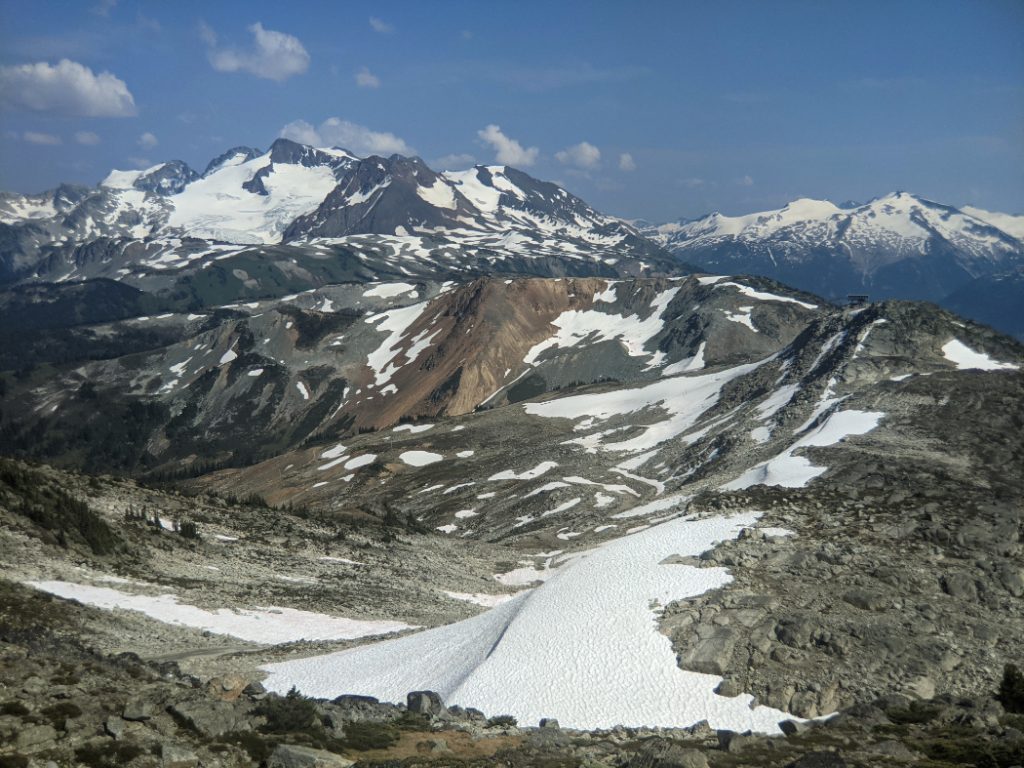 View down to Piccolo Peak from the Half Note trail