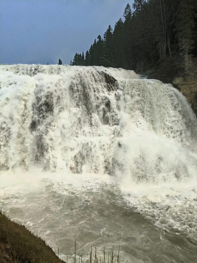 Up close to Wapta Falls at the edge