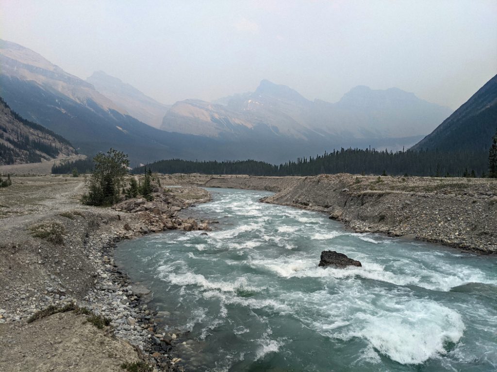 05 Views looking back down the North Saskatchewan River