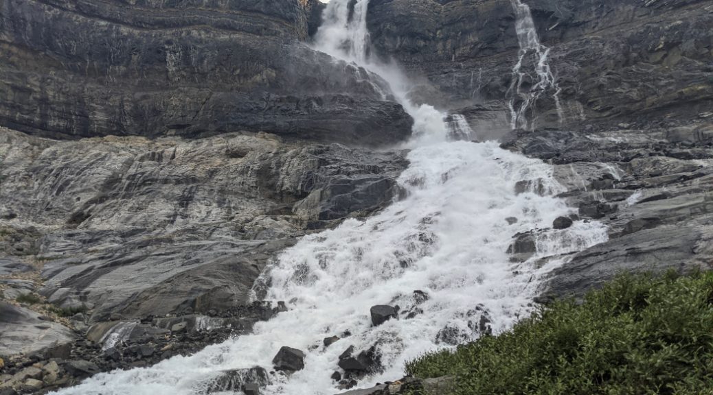 Bow Glacier falls looking incredible