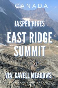 East Ridge Summit - go beyond Cavell Meadows in Jasper for epic views