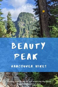 Beauty Peak near Crown Mountain, Vancouver trails - Canada