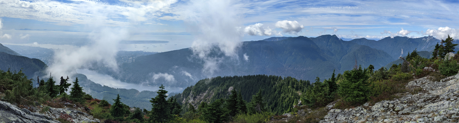 Panorama Monty's views from Beauty Peak