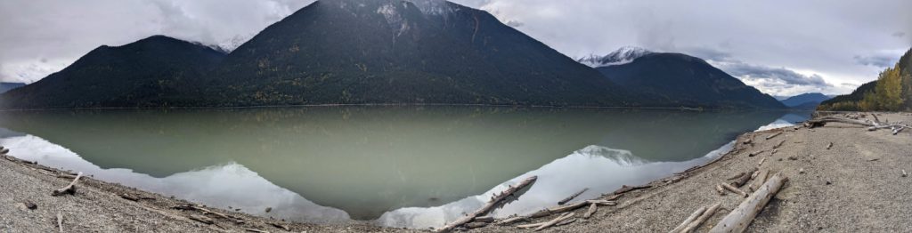 Lillooet Lake views from Strawberry Point recreation site