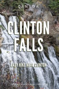Clinton Falls - easy waterfall hike in BC, Canada