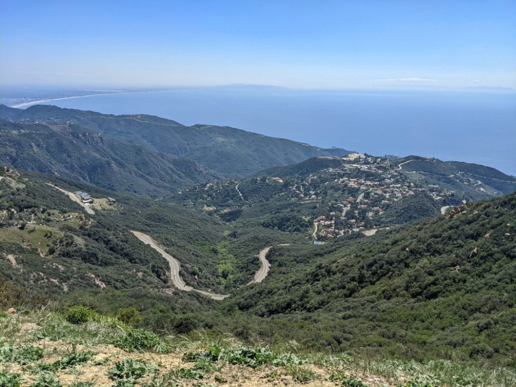 Saddle Peak viewpoint to Pacific Ocean