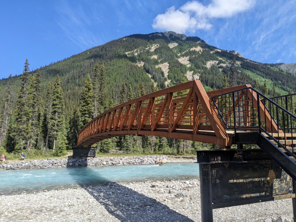 First bridge over the Vermillion River