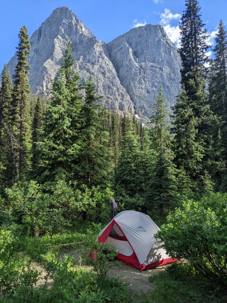 Our Campsite at Helmet Falls
