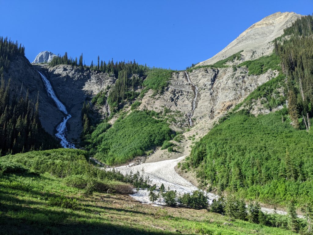 Foster Peak Falls before we climb up to Numa Pass