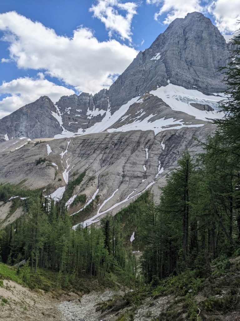 Tumbling Peak and the rock glacier