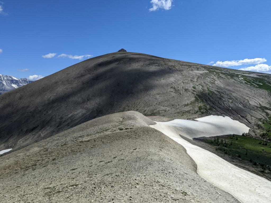 Lisa went up this unnamed peak (back of Mount Numa)