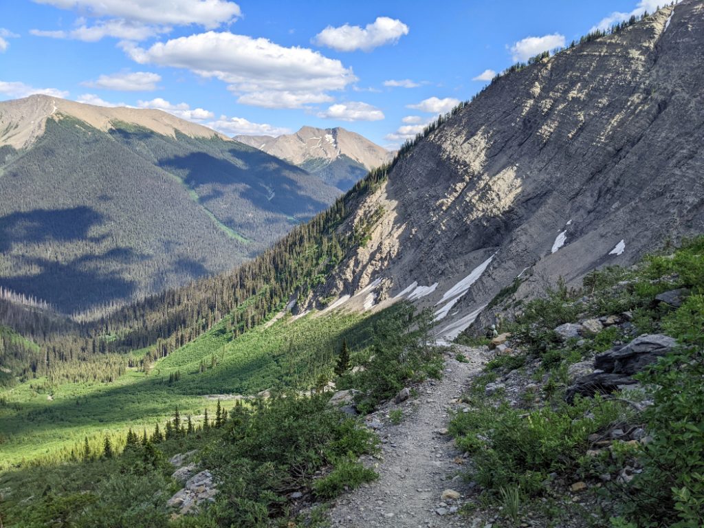 Heading down from Tumbling Pass - That is Numa NW3 in the background