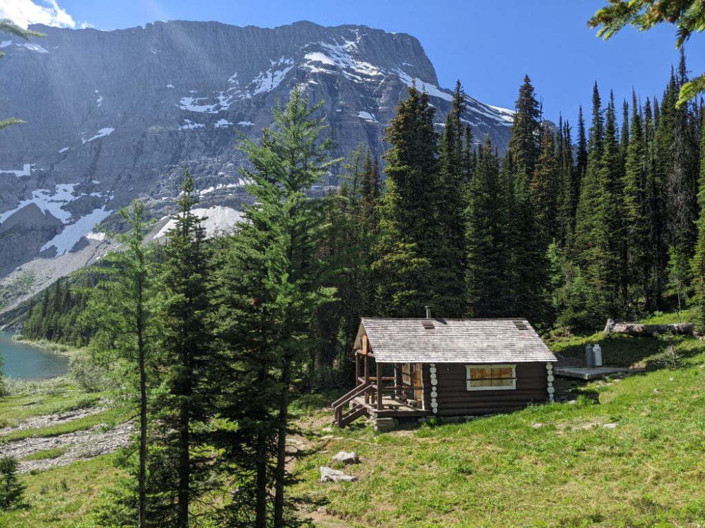 The cabin at Floe Lake