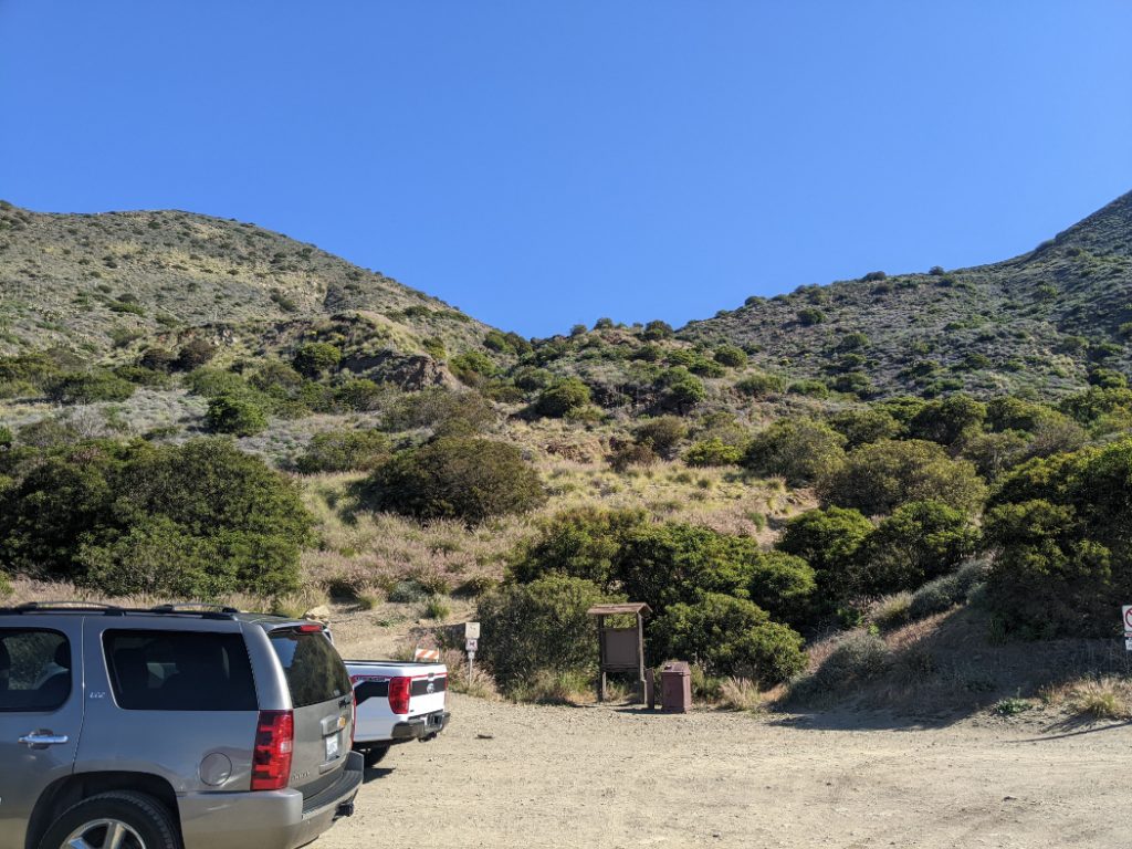 Parking below Mugu Peak