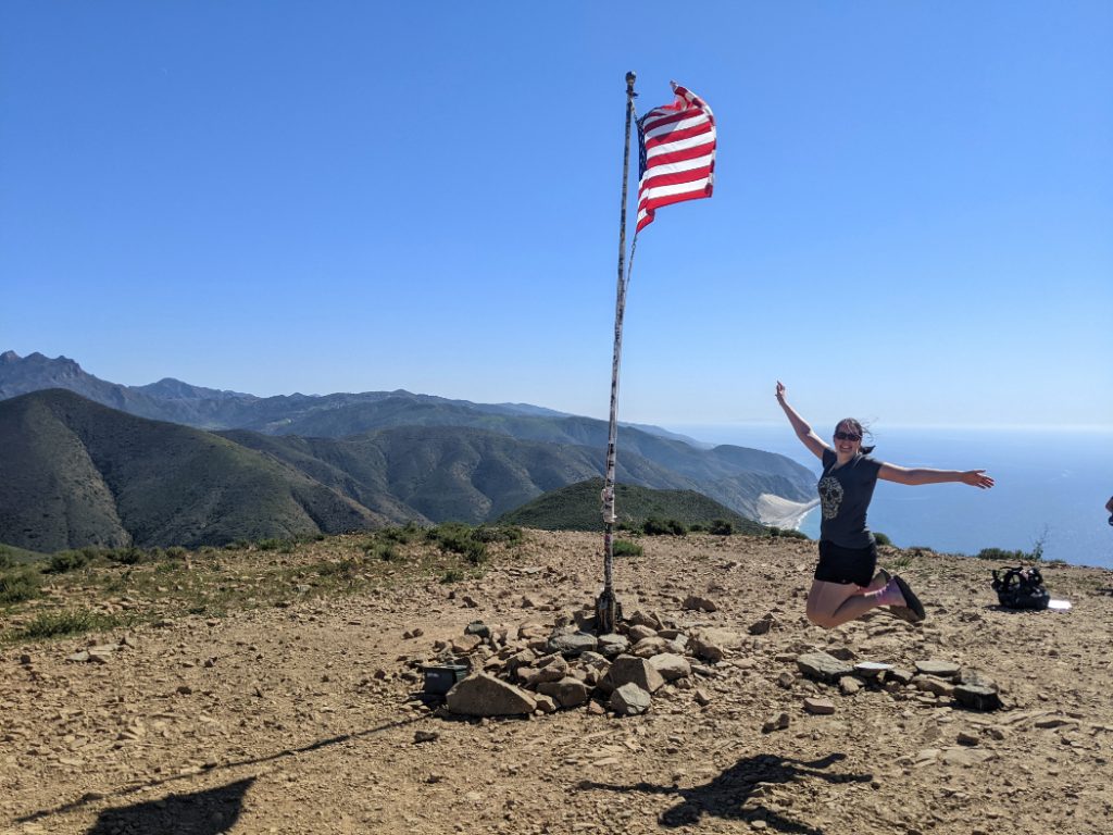 Mugu Peak flagpole