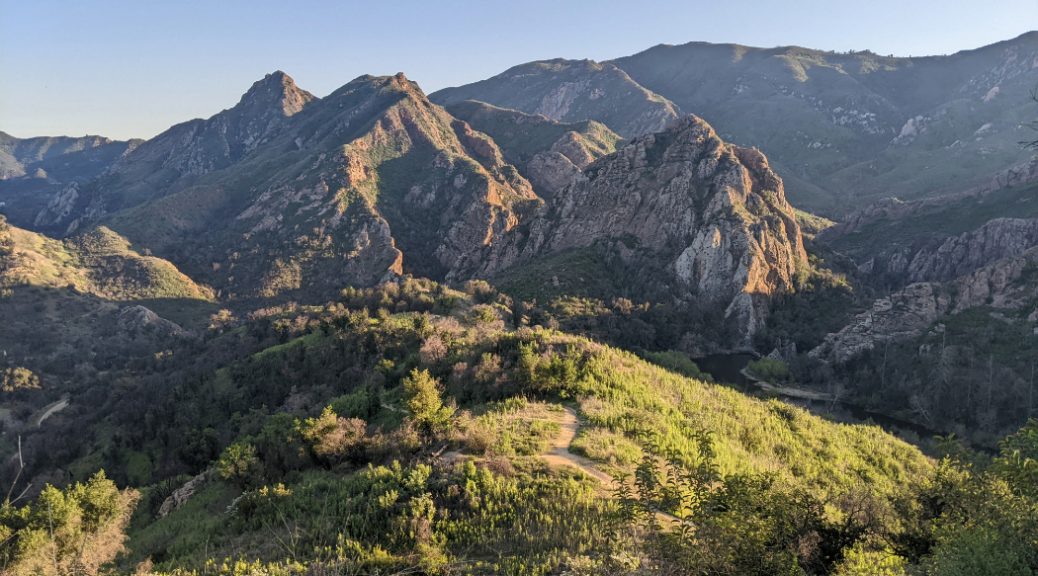 Fabulous lighting over Goat Buttes in Malibu Creek State Park
